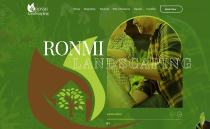  Ronmi Landscaper Template - UI Adobe Photoshop PS Screenshot 1