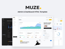 Muze - Bootstrap 5 HTML Admin Dashboard Template Screenshot 1