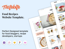 Tastebite - Food Recipes Website HTML Templates Screenshot 1