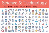 Science and Technology Vector Icon SVG EPS AI Screenshot 1