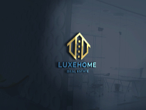 Luxe Home Pro Logo Template Screenshot 2