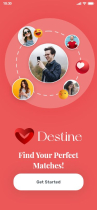 Destine Dating App - Adobe XD Mobile UI Kit  Screenshot 1