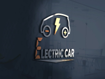 Electric Car Logo Template Minimal Screenshot 2