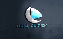 Moon Diamond Logo Template For jewelry And Diamond Screenshot 1