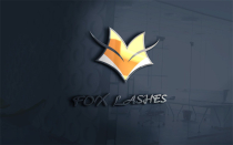 Fox Lashes Logo Template For Cosmetics Store Screenshot 1