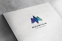 3d Mountain Letter M Logo Pro Template Screenshot 1