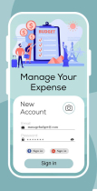 Expense Budget Manager -Android App Source Code Screenshot 2