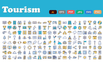 Tourism and Travel Vector Icon Screenshot 1