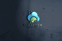 Clean Tech Logo Pro Template Screenshot 1