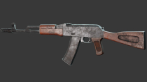 3D Game Weapon AK-74 low-poly 3D model Screenshot 7