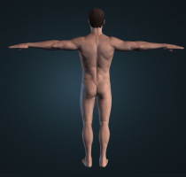 3D  Male Gaming Character Low Poly Model Screenshot 3