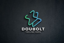 Dual Bolt Pro Logo Template Screenshot 1