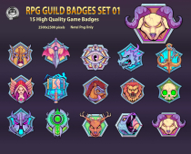 15 RPG Guild game Badges Screenshot 1