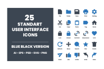 200 Standard User Interface Icons Screenshot 2