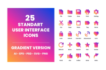 200 Standard User Interface Icons Screenshot 5