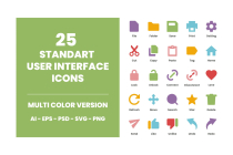 200 Standard User Interface Icons Screenshot 7