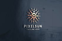 Pixel Sun Pro Logo Template Screenshot 2