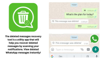 WhatsDeleted Message Recovery - Android Screenshot 1