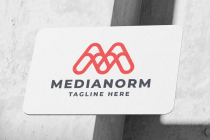 Medianorm Letter M Pro Logo Template Screenshot 2
