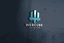 Web Cube Pro Logo Template Screenshot 1
