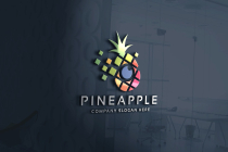 Pixel Pineapple Studio Pro Logo Template Screenshot 1