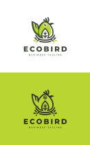 Nature Eco Bird Logo Template Screenshot 3