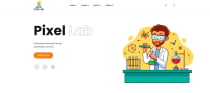 Pixel Lab - Agency And Portfolio HTML Template Screenshot 1
