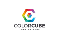 Color Cube Logo Template Screenshot 2