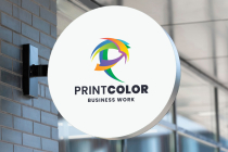 Print Color Letter P Logo Screenshot 1