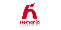 H Letter Hemania Modern Logo Design Template Screenshot 2