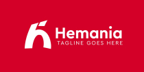 H Letter Hemania Modern Logo Design Template Screenshot 3