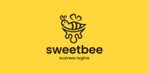 Sweet Honey Bee Logo Template Screenshot 2