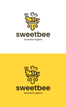 Sweet Honey Bee Logo Template Screenshot 3