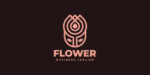 Nature Drop Flower Logo Template Screenshot 2