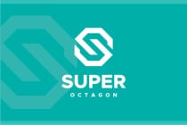 Super Octagon - Letter S logo design template Screenshot 2