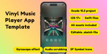 Vinyl Player iOS App Template Screenshot 1