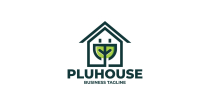 Eco Plug House Logo Template Screenshot 1