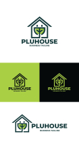 Eco Plug House Logo Template Screenshot 4