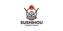 Sushi House Logo Template Screenshot 1