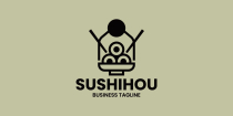 Sushi House Logo Template Screenshot 2