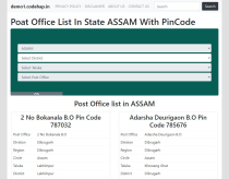 Indian Post Office Pin Code PHP Script Screenshot 3