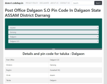Indian Post Office Pin Code PHP Script Screenshot 4