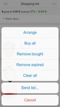 Shopping List App - Cordova Template Screenshot 2