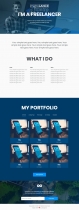 metroLance - Personal Portfolio HTML Template Screenshot 1