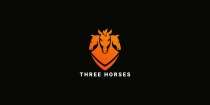 Three Horses Modern Logo Screenshot 2