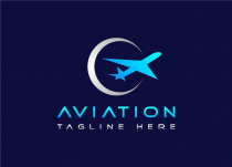 Plane Air Jet Sky Aviation Logo Design Screenshot 1
