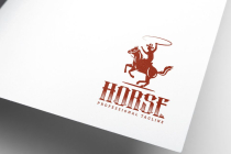 Antique Vintage Elegant Horse Cowboy Logo Screenshot 2