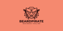 Beard Pirate Logo Template Screenshot 2
