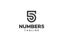 Five - Number 5 Logo design Screenshot 3