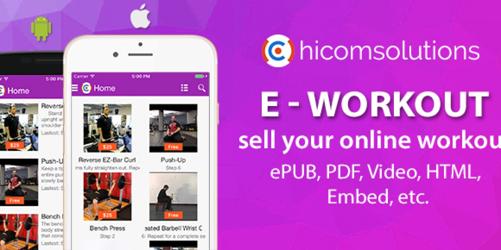 E-Workout - Sell Your Online Workout For Android